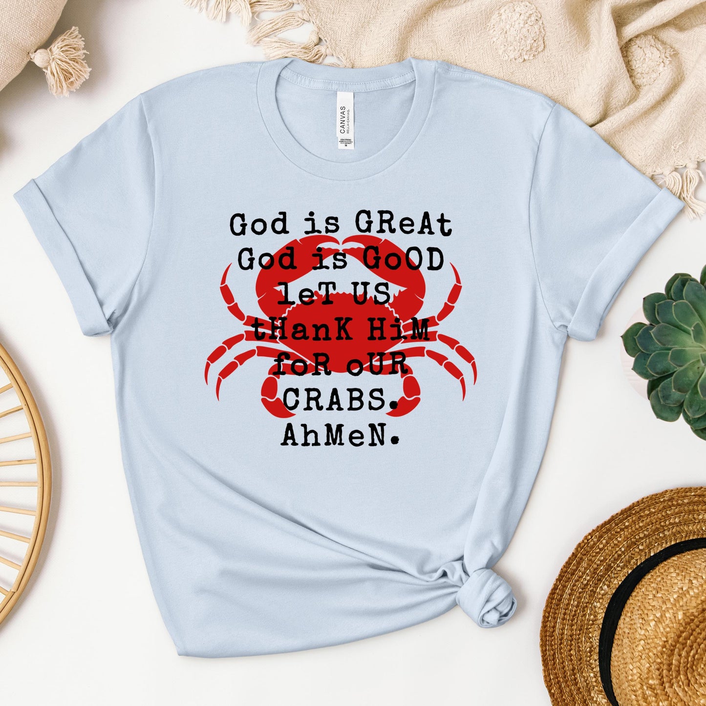 God Is Great God Is Good Let Us Thank Him For Our Crabs Ahmen 01