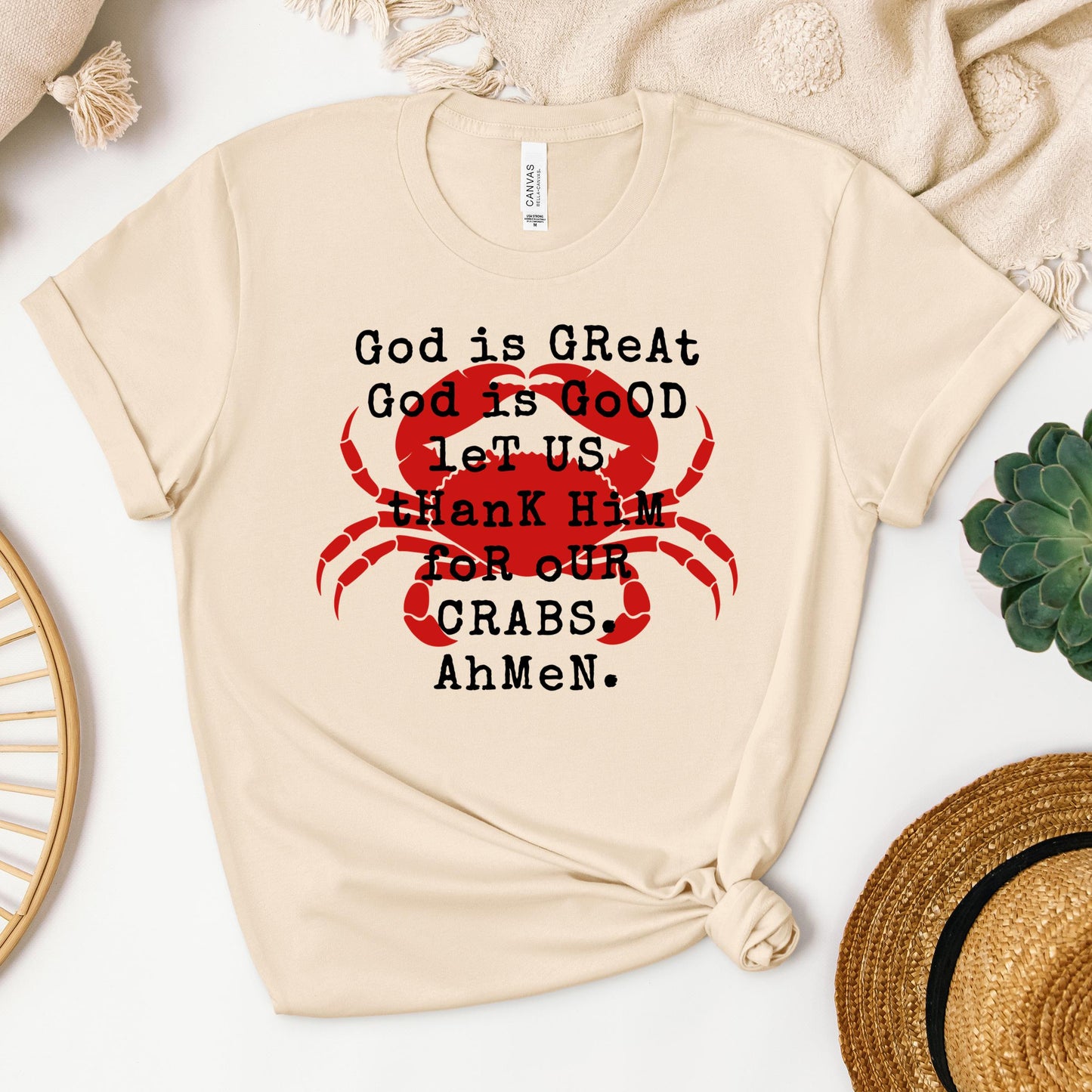 God Is Great God Is Good Let Us Thank Him For Our Crabs Ahmen 01