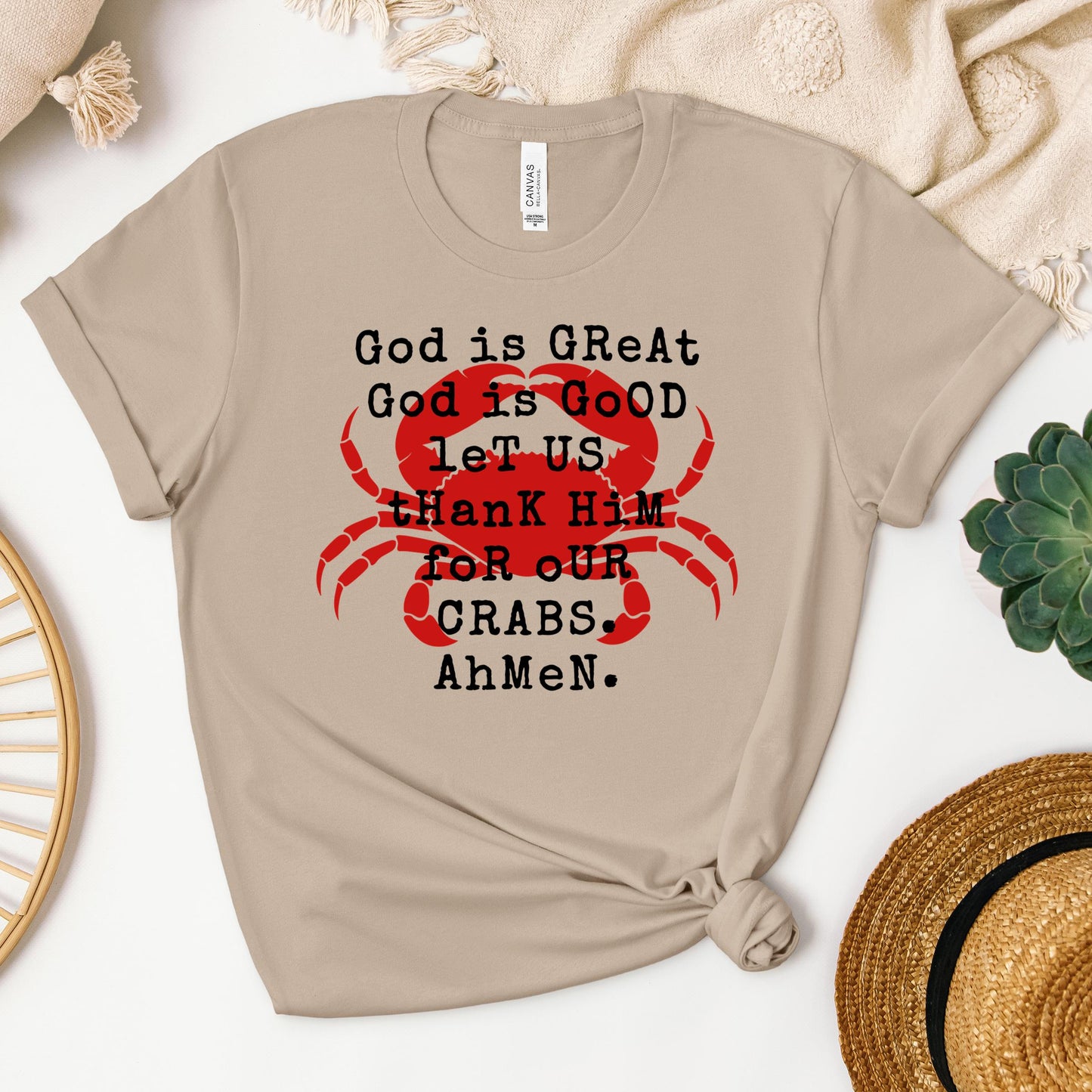 God Is Great God Is Good Let Us Thank Him For Our Crabs Ahmen 01