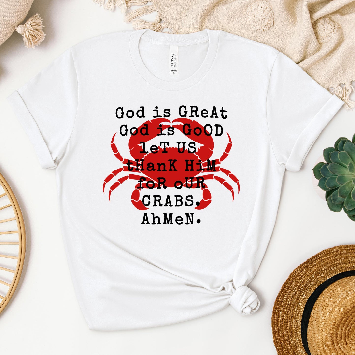 God Is Great God Is Good Let Us Thank Him For Our Crabs Ahmen 01