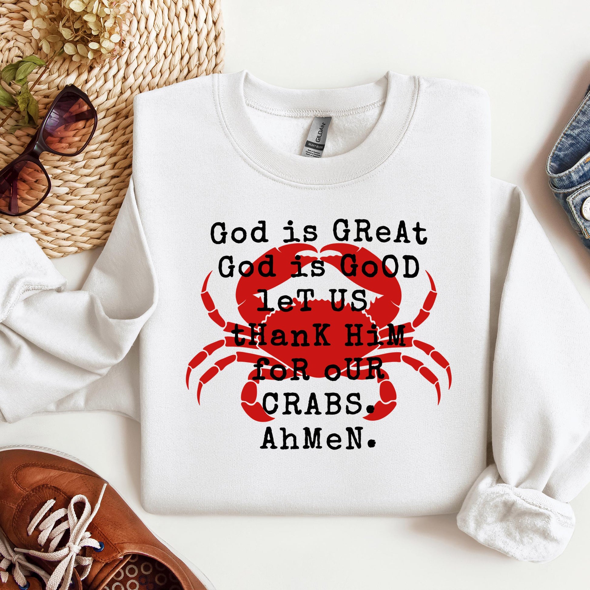 God Is Great God Is Good Let Us Thank Him For Our Crabs Ahmen 01