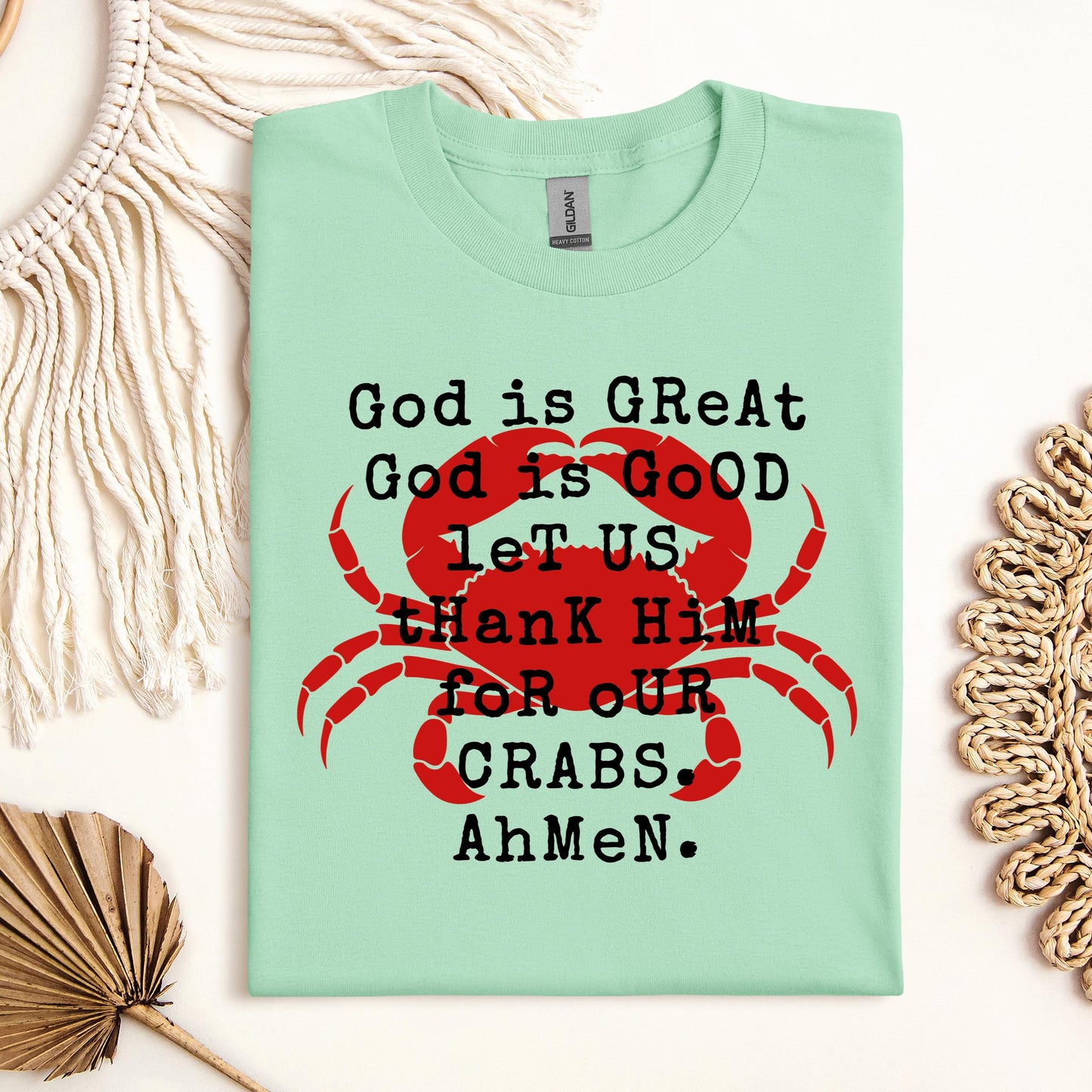 God Is Great God Is Good Let Us Thank Him For Our Crabs Ahmen 01