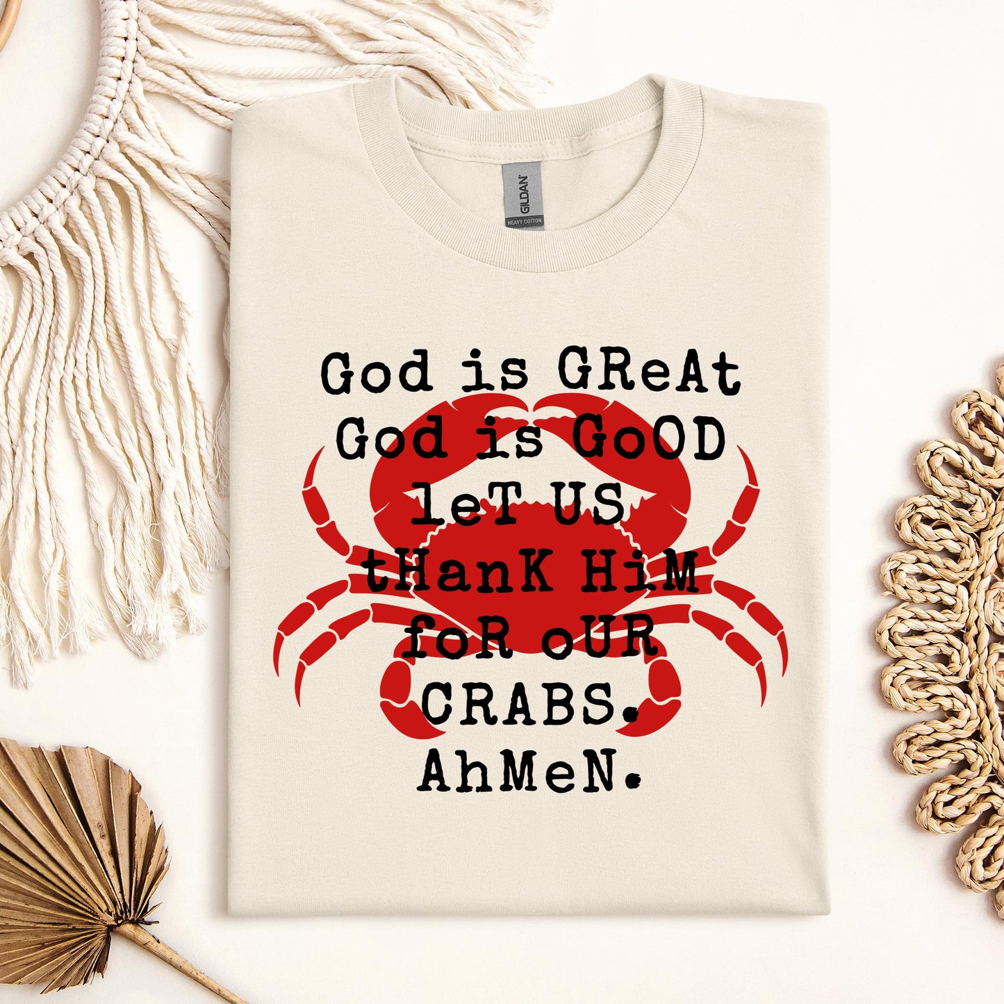 God Is Great God Is Good Let Us Thank Him For Our Crabs Ahmen 01