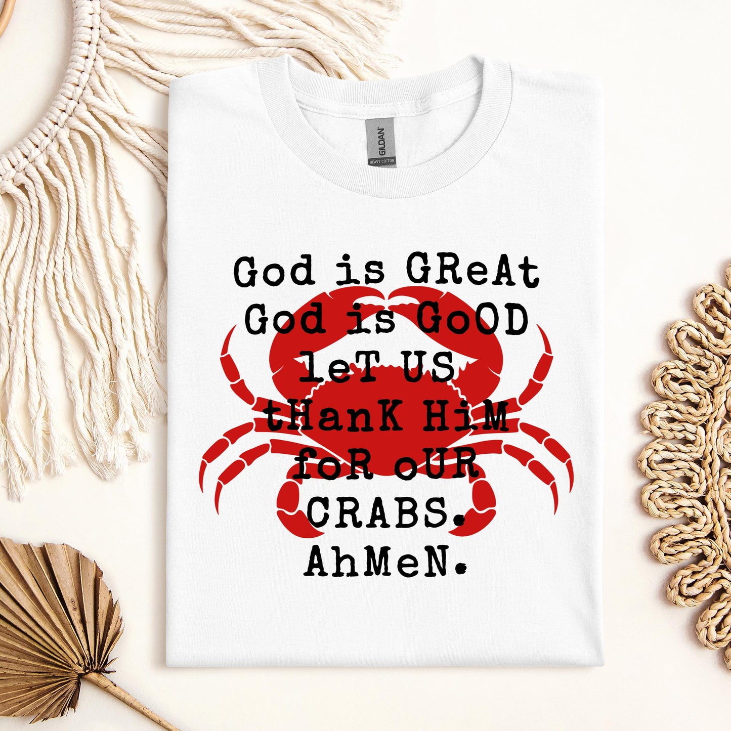 God Is Great God Is Good Let Us Thank Him For Our Crabs Ahmen 01