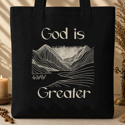 God Is Greater Tote Bag
