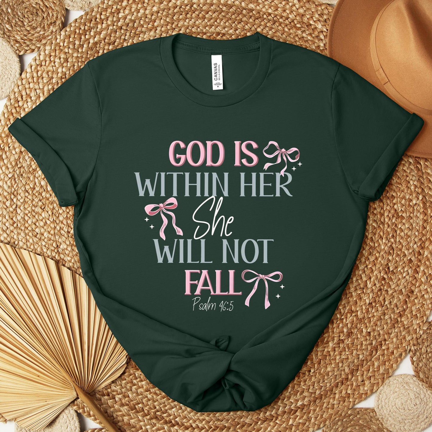 God Is Within Her She Will Not Fall Psalm 46.5 01 Premium T-shirt