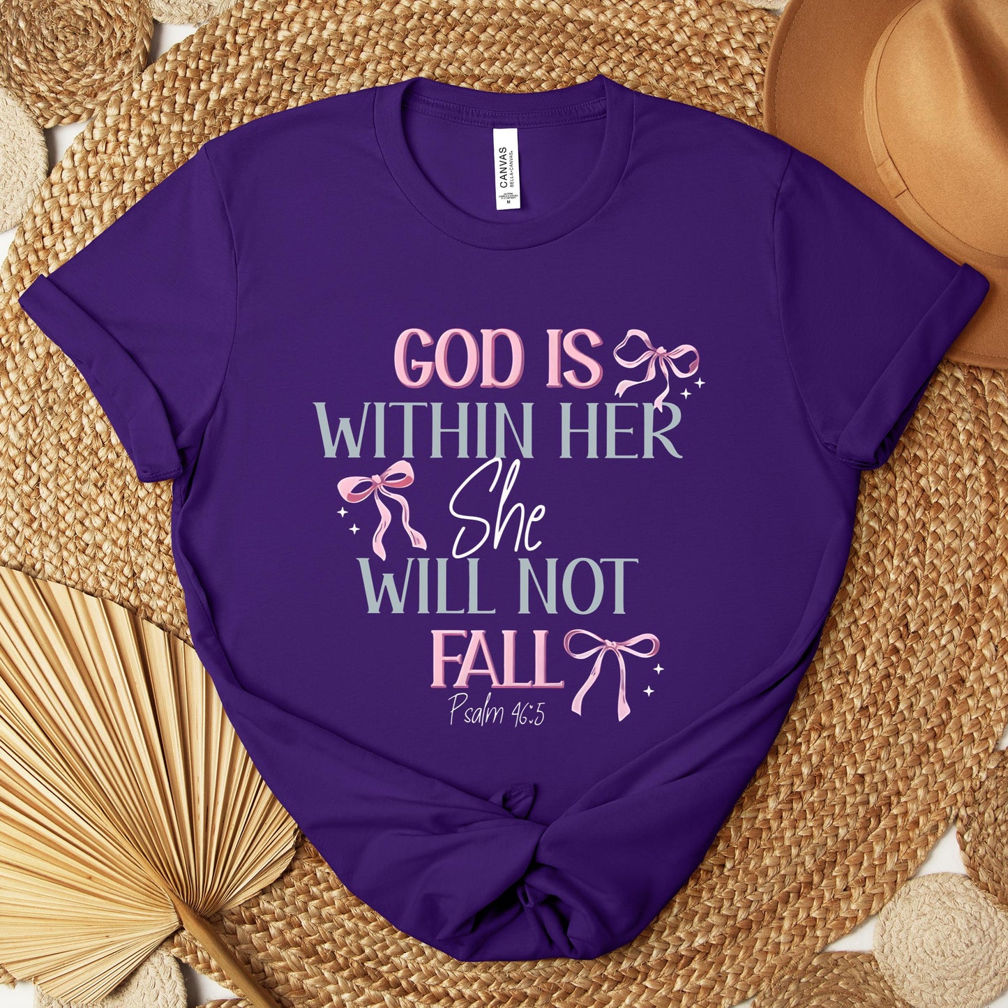 God Is Within Her She Will Not Fall Psalm 46.5 01 Premium T-shirt
