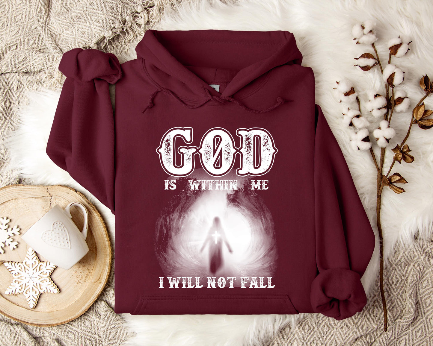 God Is Within Me I Will Not Fall Hoodie