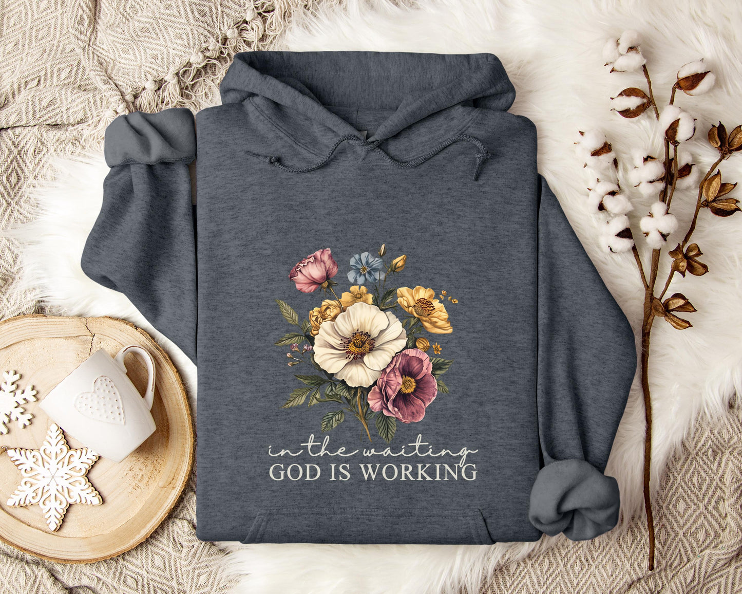 God Is Working In The Waiting Hoodie