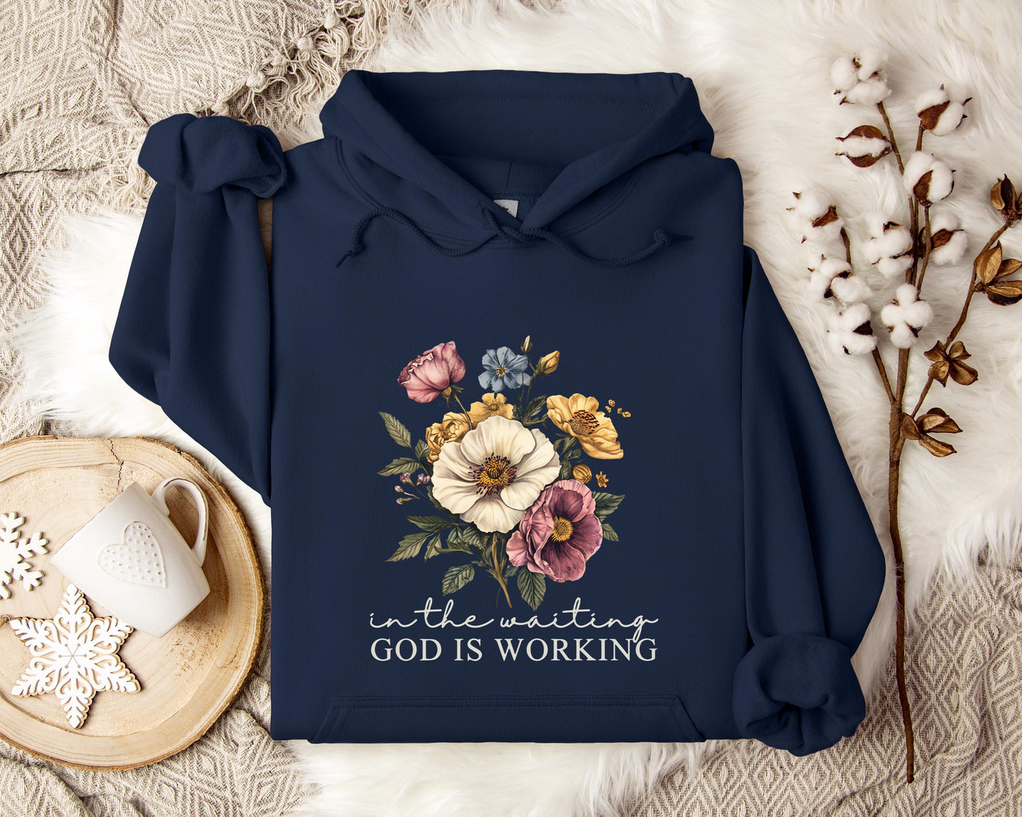 God Is Working In The Waiting Hoodie
