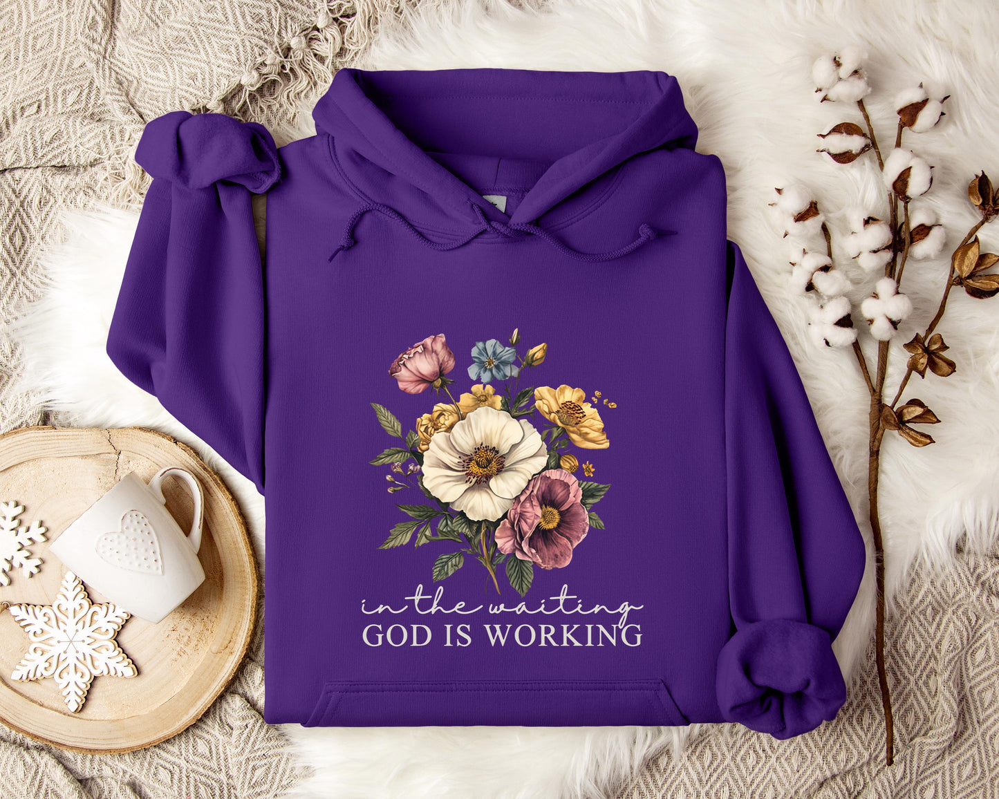 God Is Working In The Waiting Hoodie