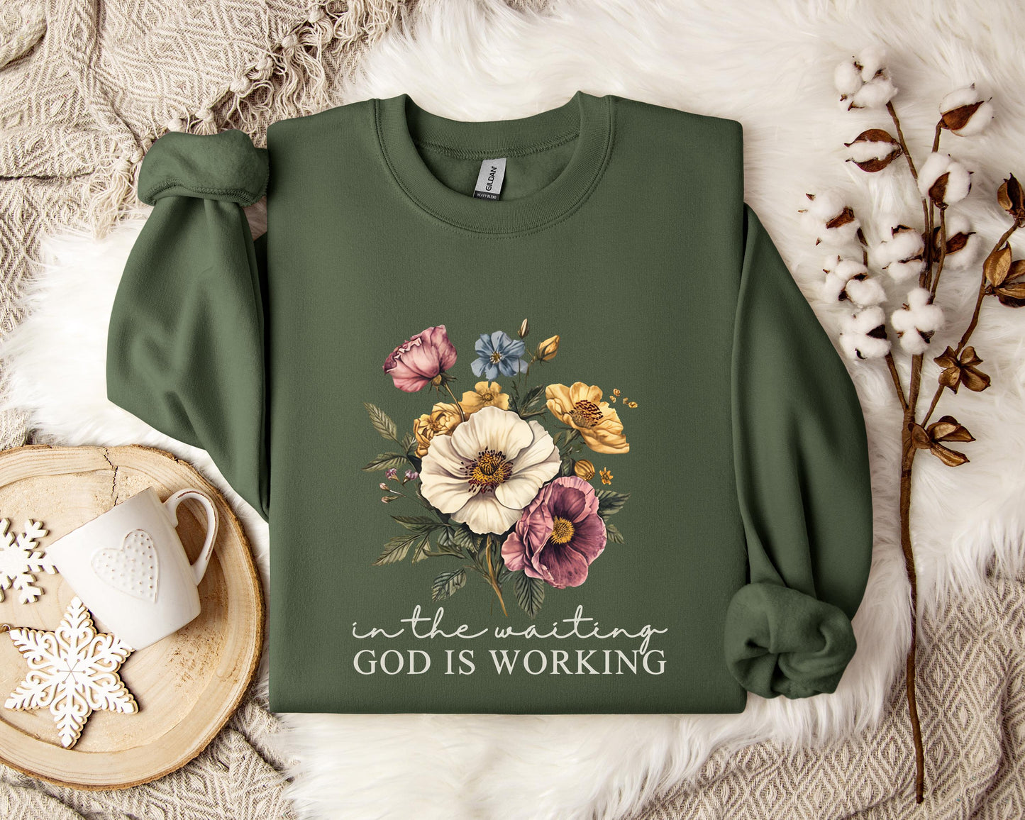 God Is Working In The Waiting Sweatshirt
