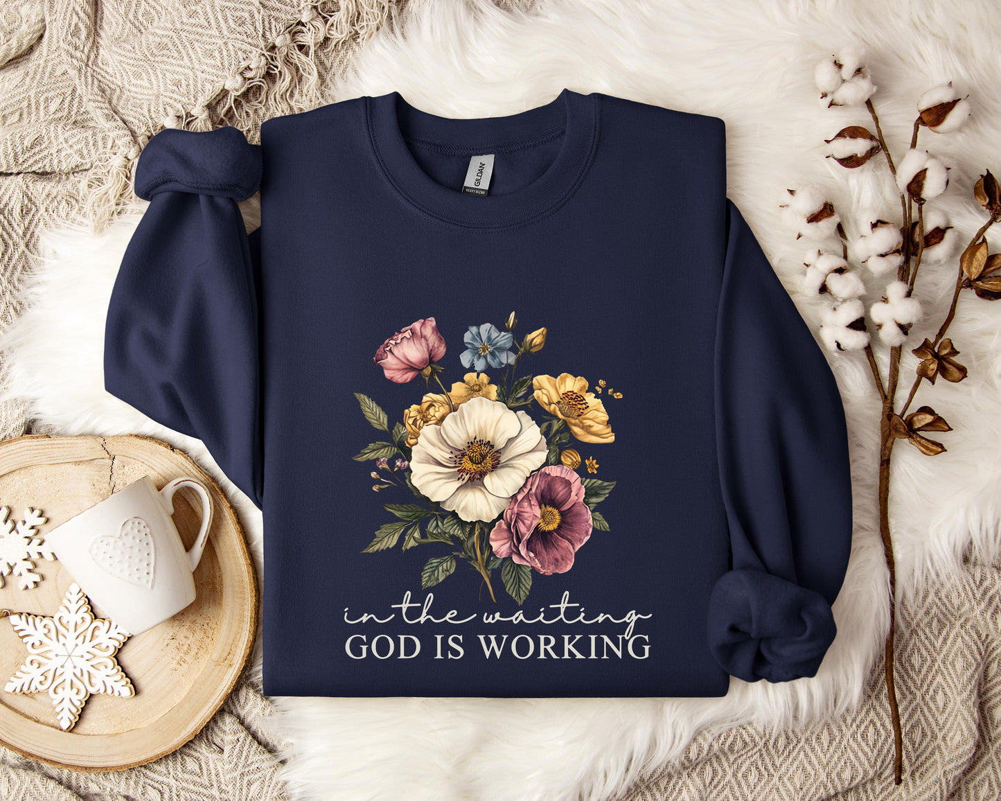 God Is Working In The Waiting Sweatshirt