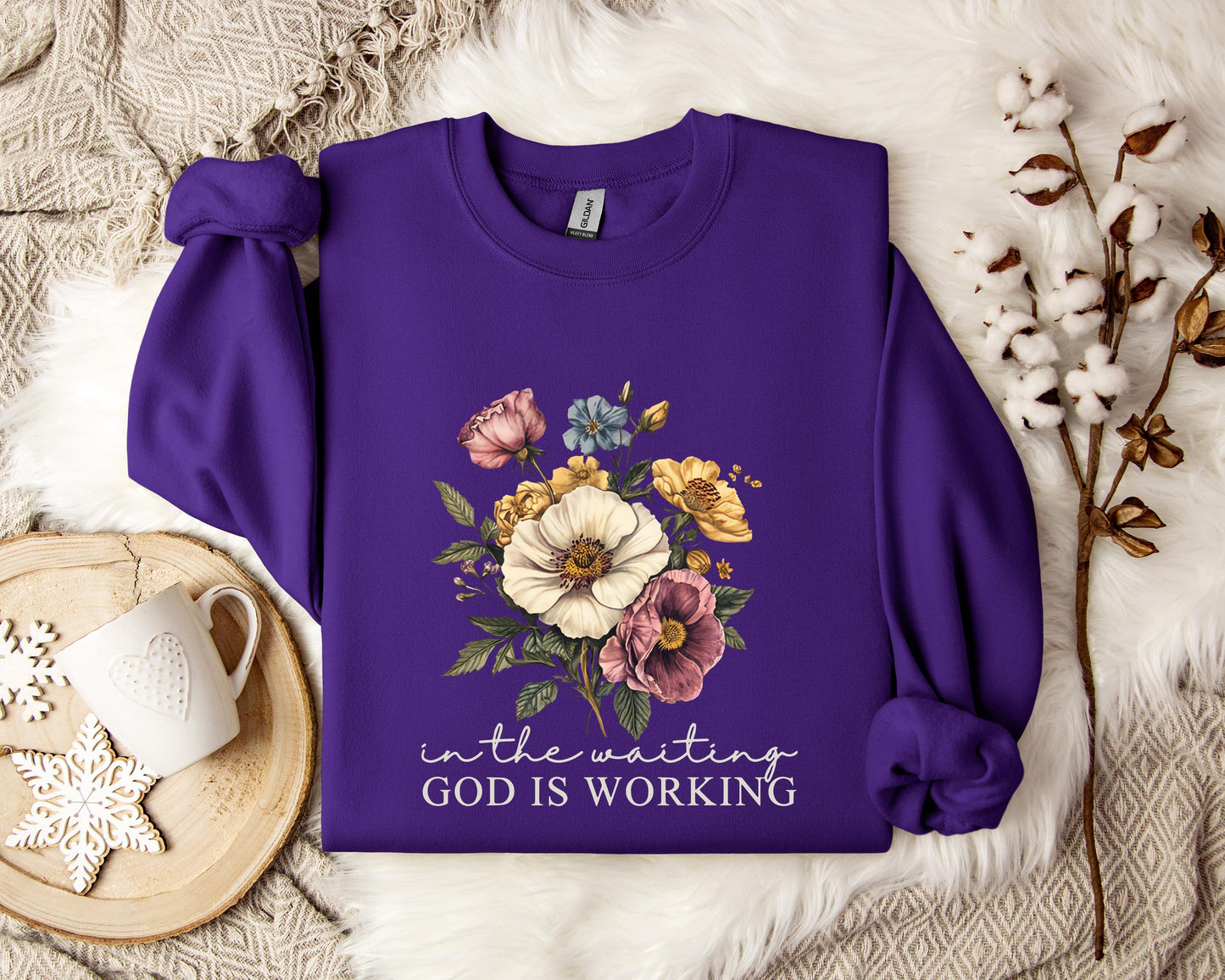 God Is Working In The Waiting Sweatshirt
