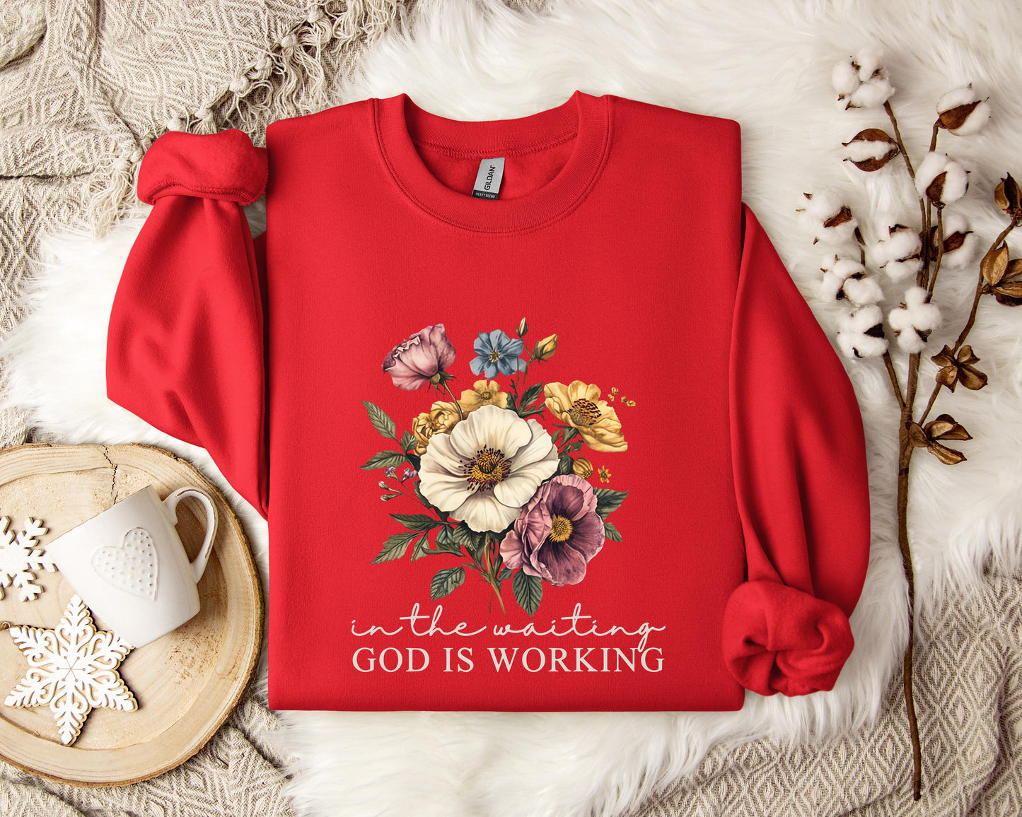 God Is Working In The Waiting Sweatshirt