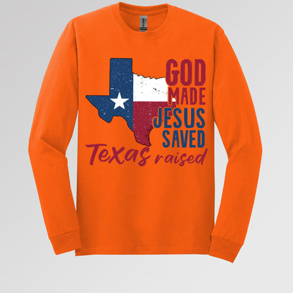 God Made Jesus Saved Texas Raised 01
