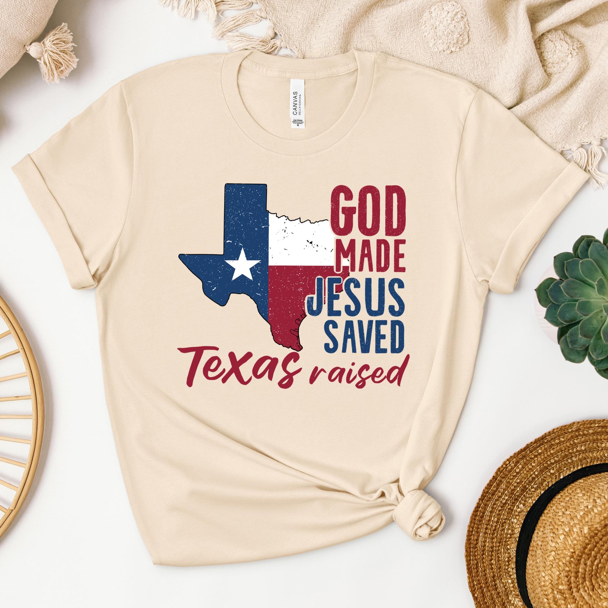 God Made Jesus Saved Texas Raised 01