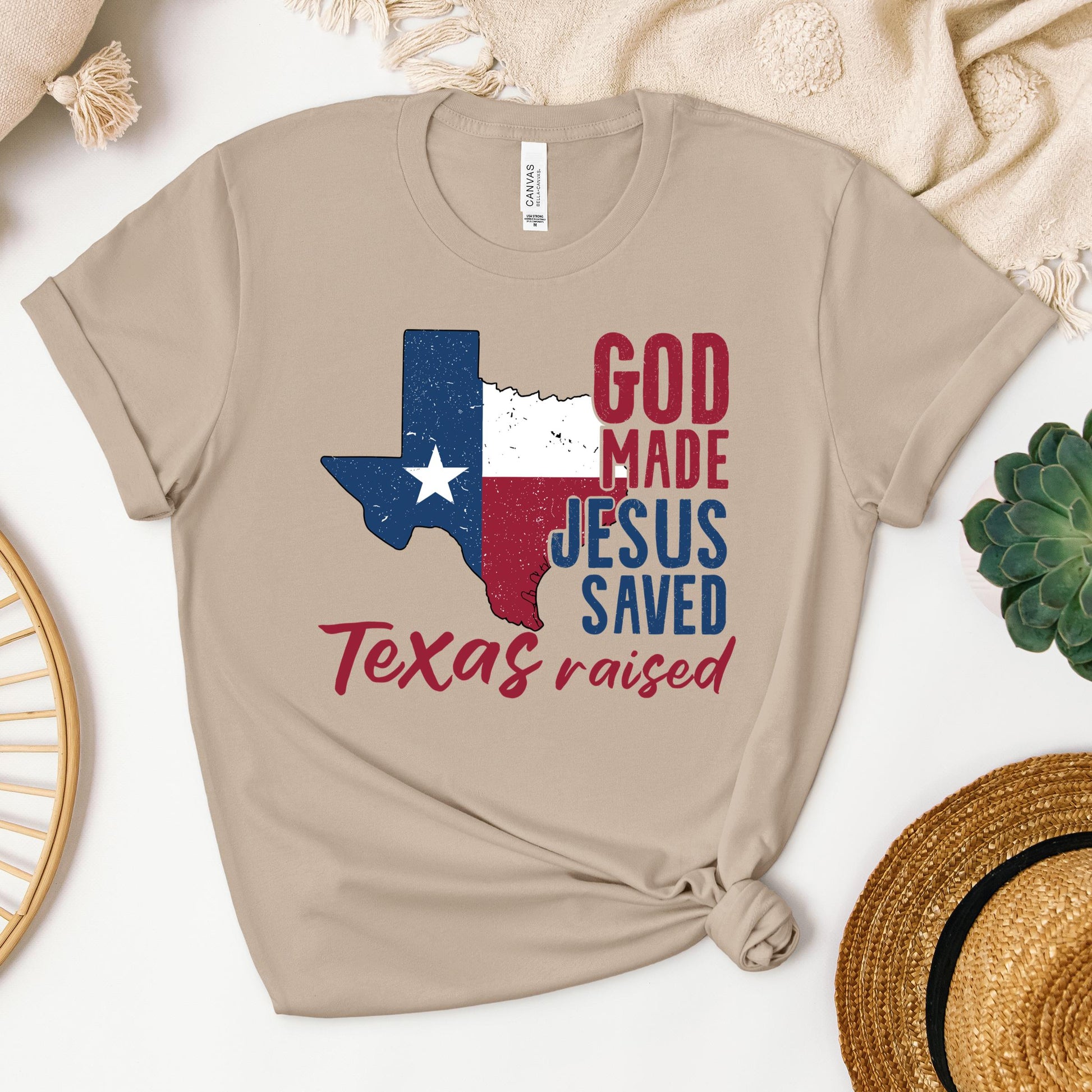 God Made Jesus Saved Texas Raised 01