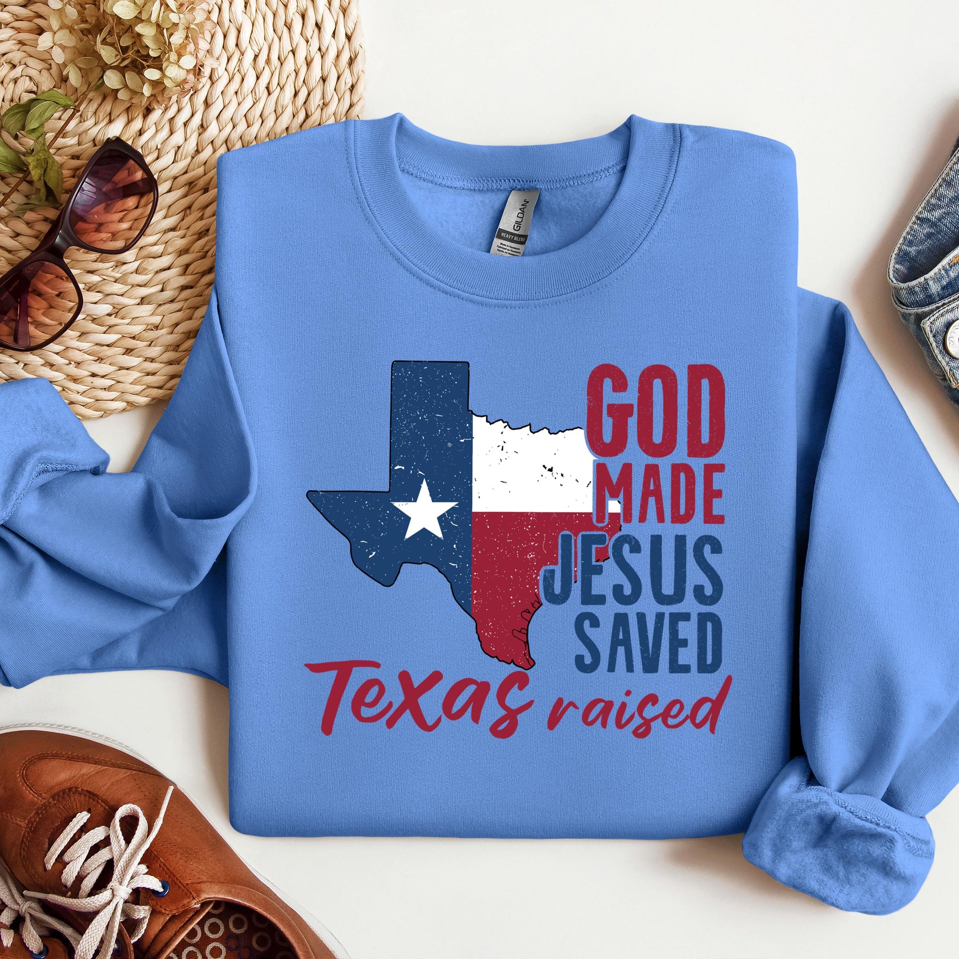 God Made Jesus Saved Texas Raised 01