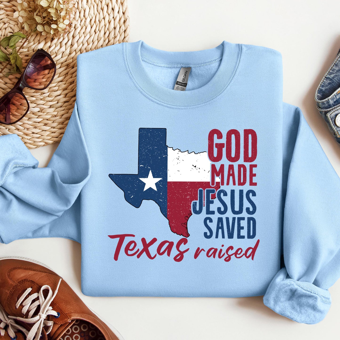 God Made Jesus Saved Texas Raised 01