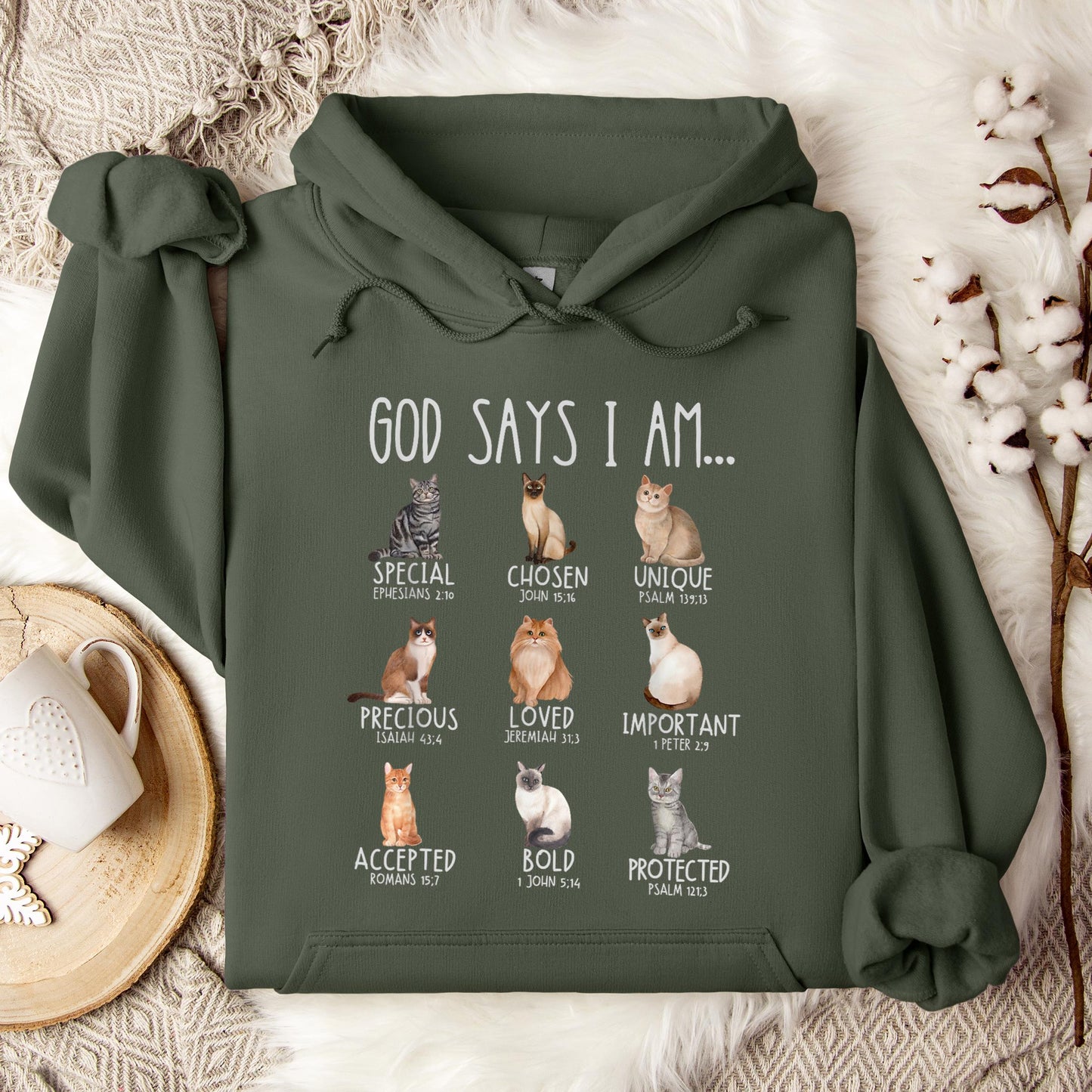 God Say I Am Cats Hoodie