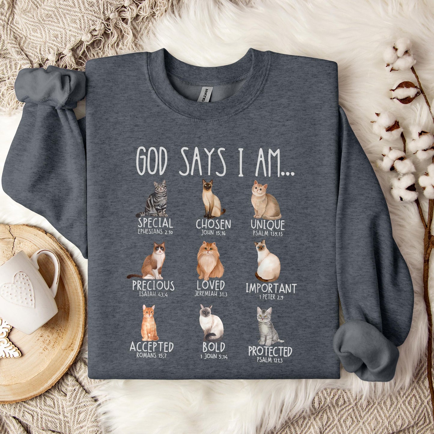 God Say I Am Cats Sweatshirt