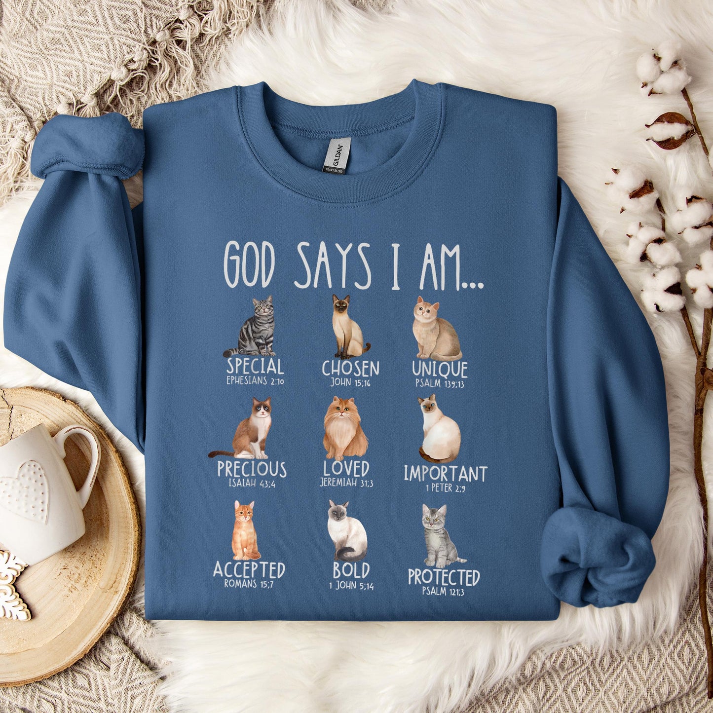 God Say I Am Cats Sweatshirt