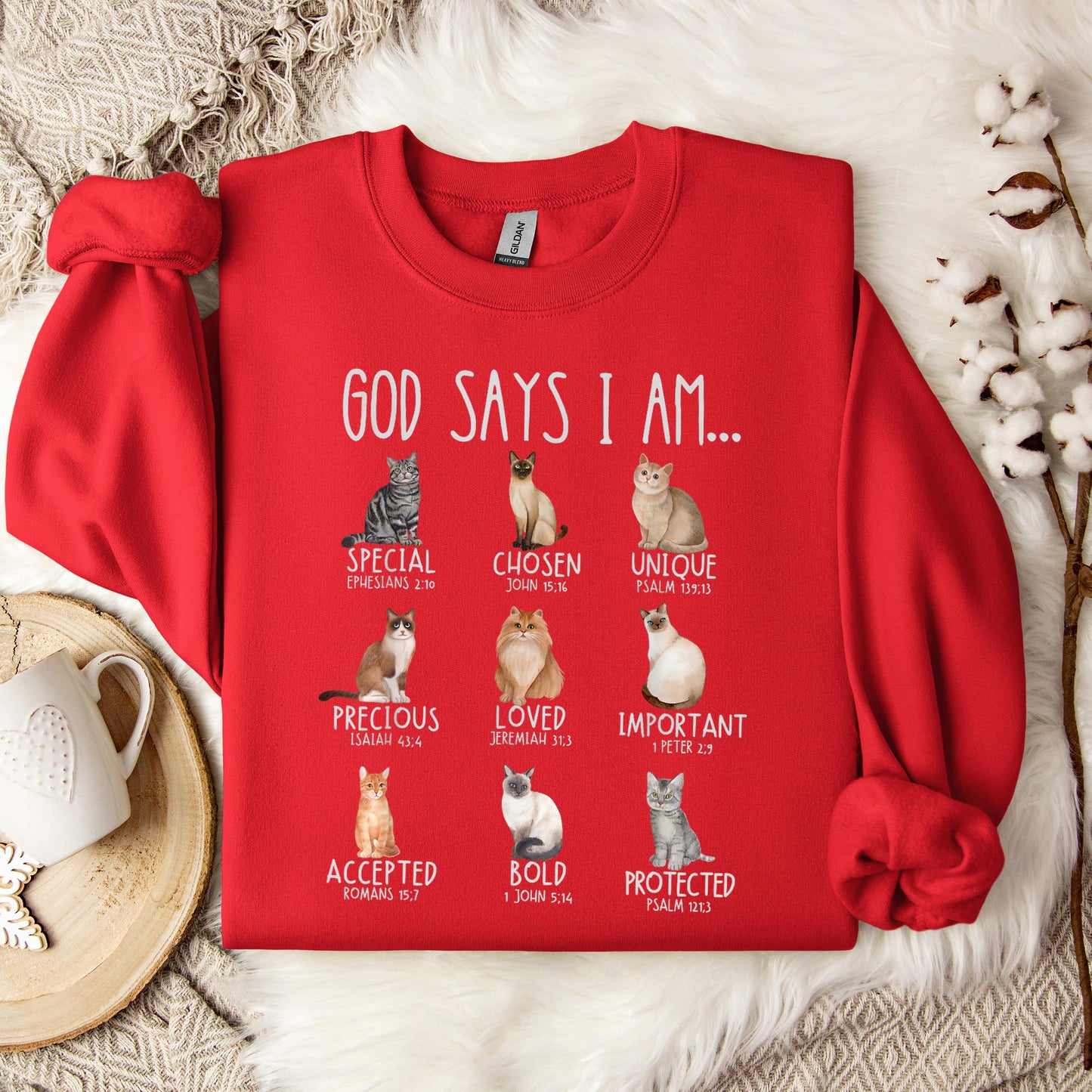 God Say I Am Cats Sweatshirt