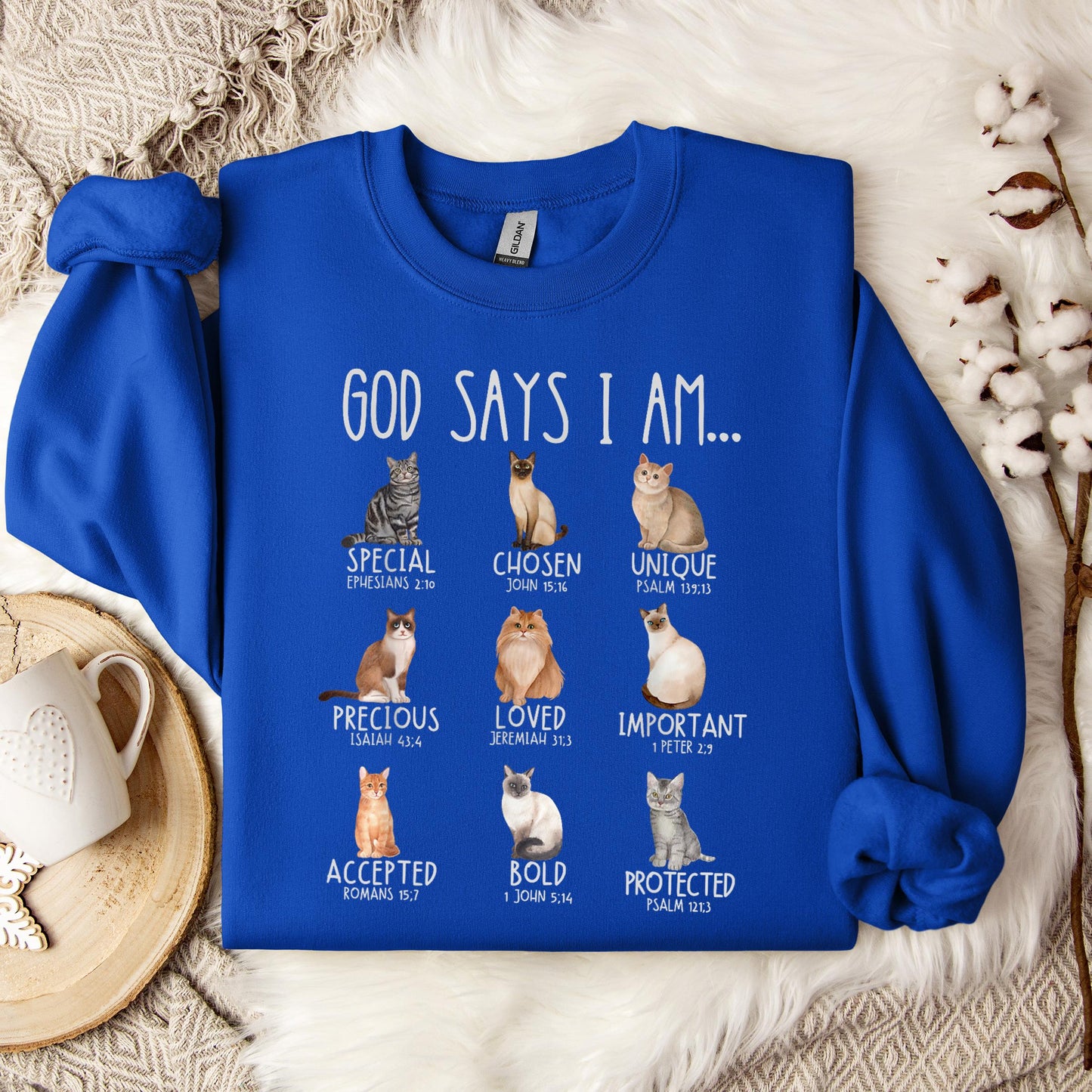 God Say I Am Cats Sweatshirt