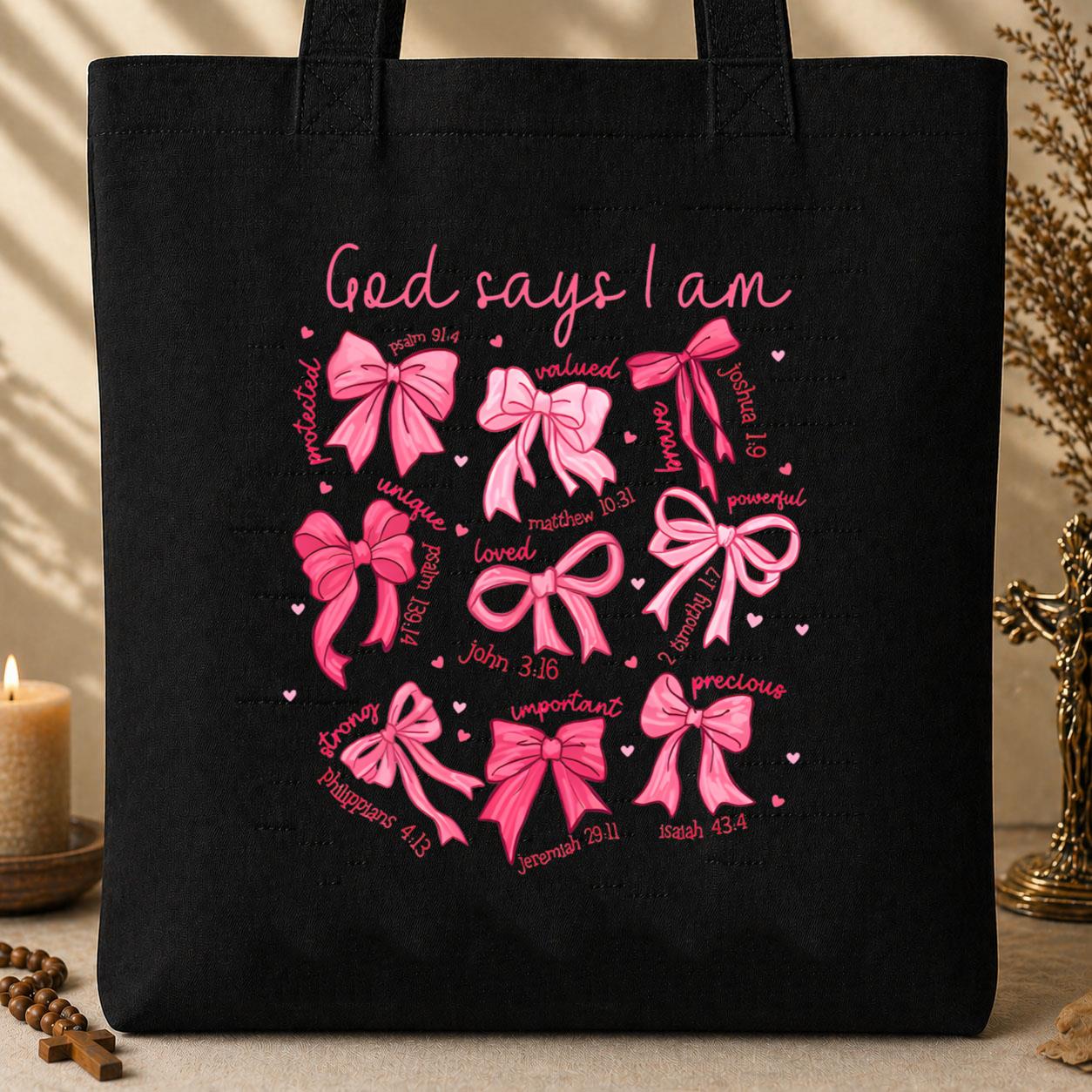 God Says I Am 01 Tote Bag