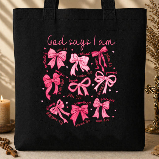 God Says I Am 01 Tote Bag
