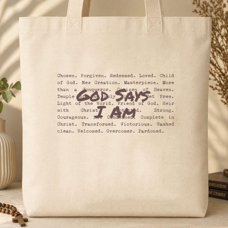 God Says I Am 03 Tote Bag