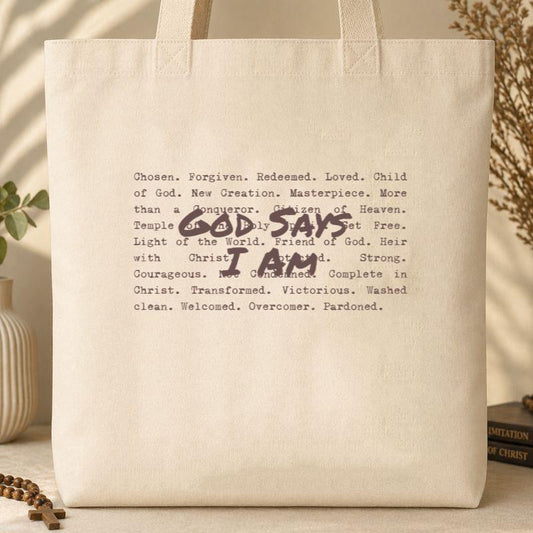 God Says I Am 03 Tote Bag