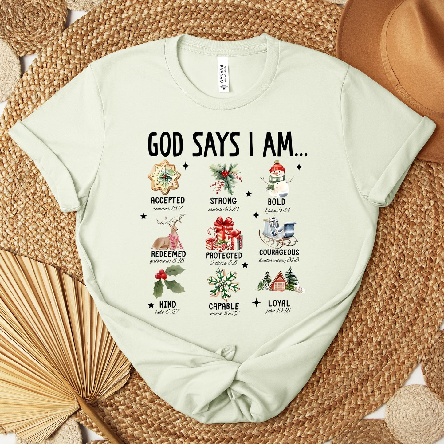 God Says I Am Christmas 01 Premium T-shirt