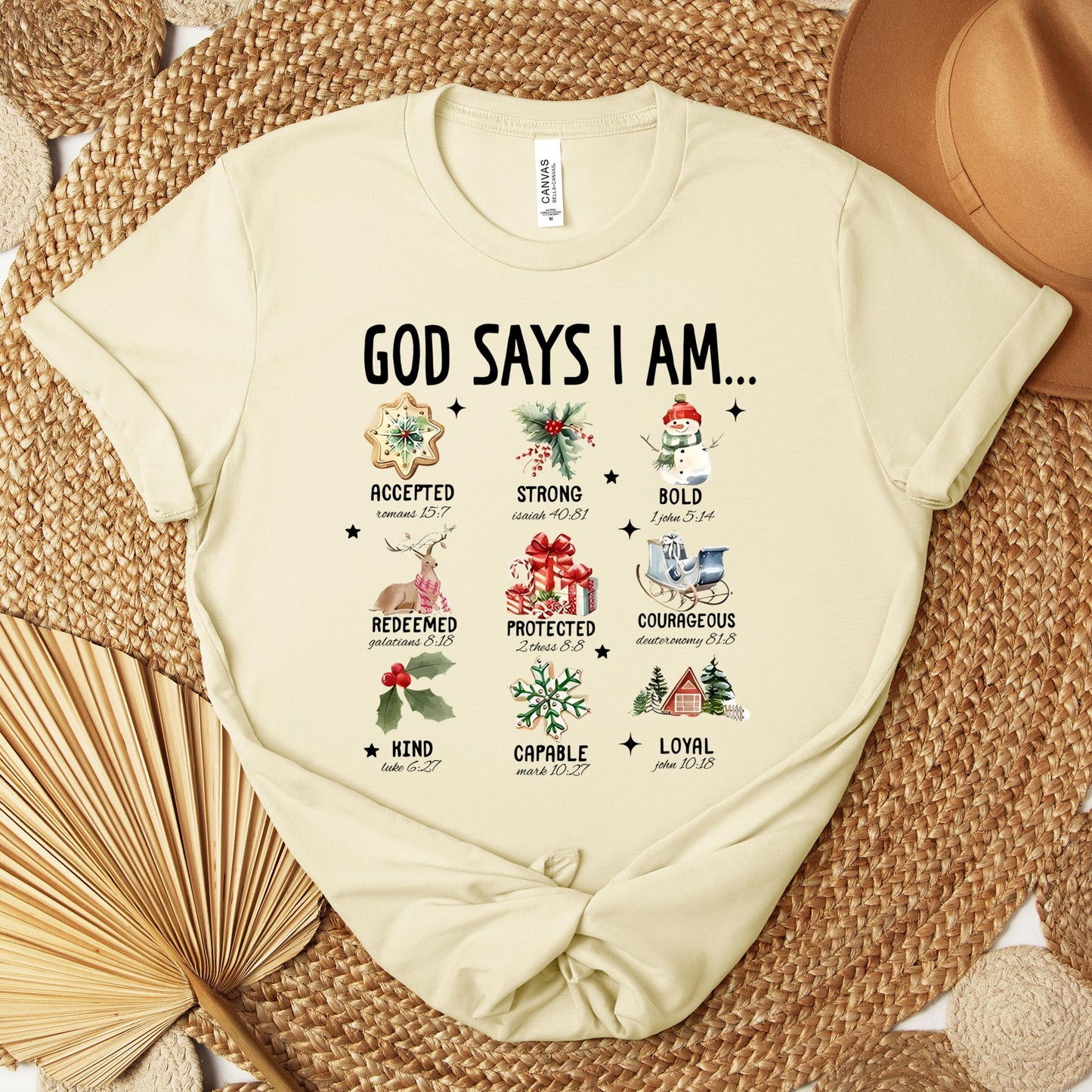 God Says I Am Christmas 01 Premium T-shirt
