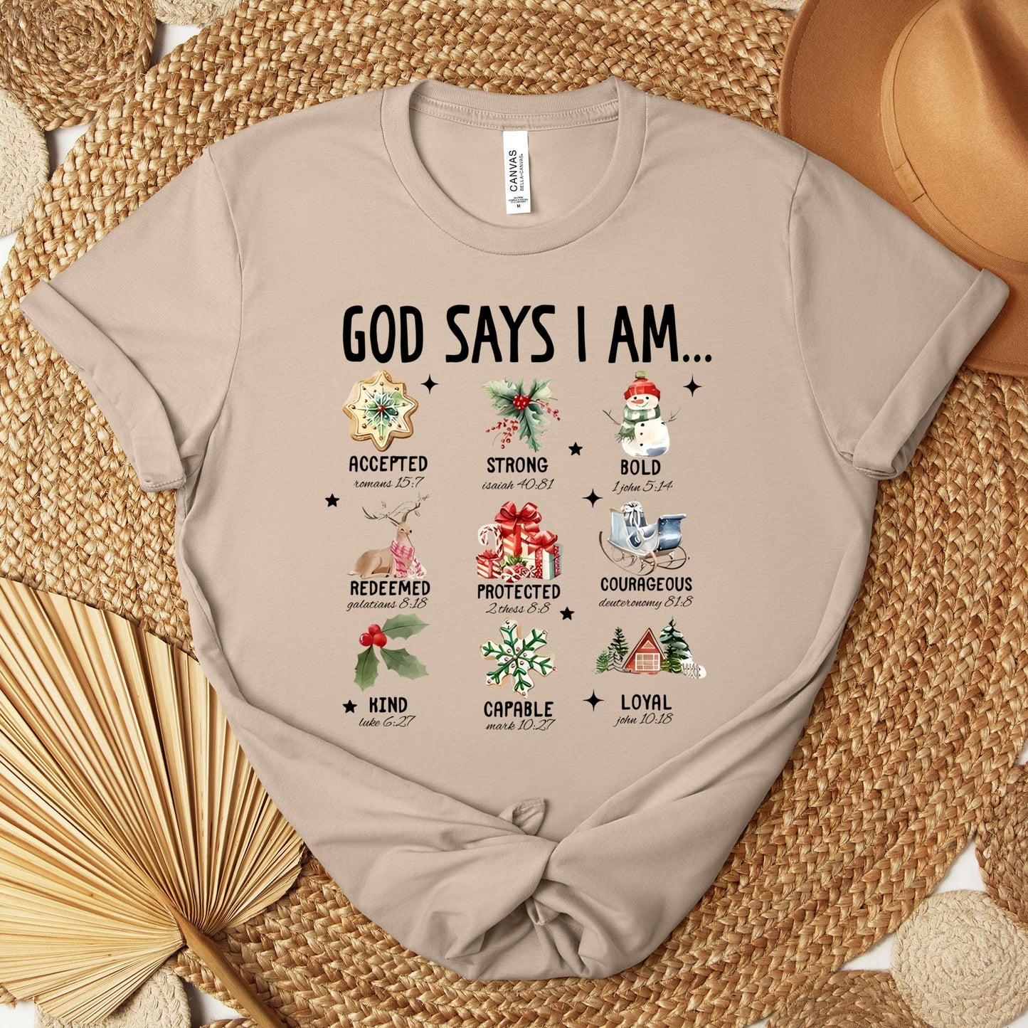 God Says I Am Christmas 01 Premium T-shirt