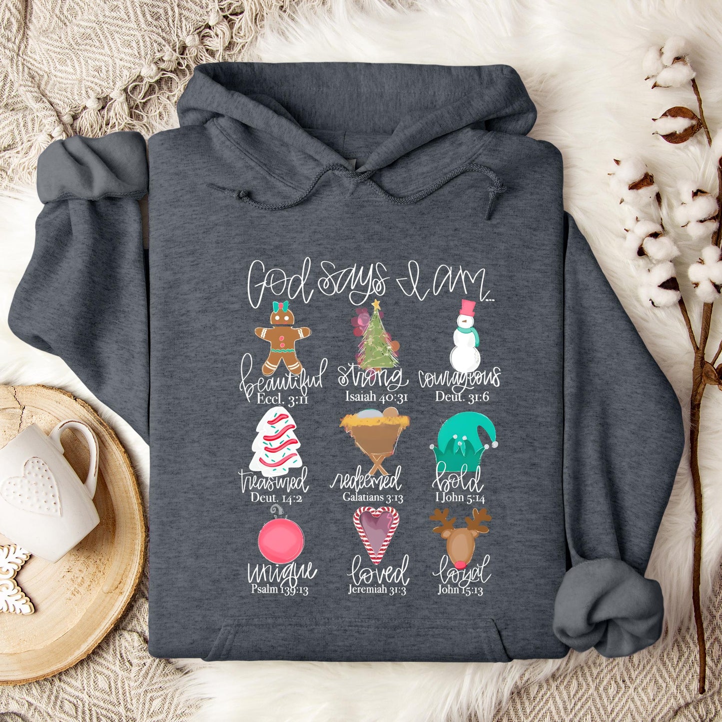 God Says I Am Christmas 02 Hoodie