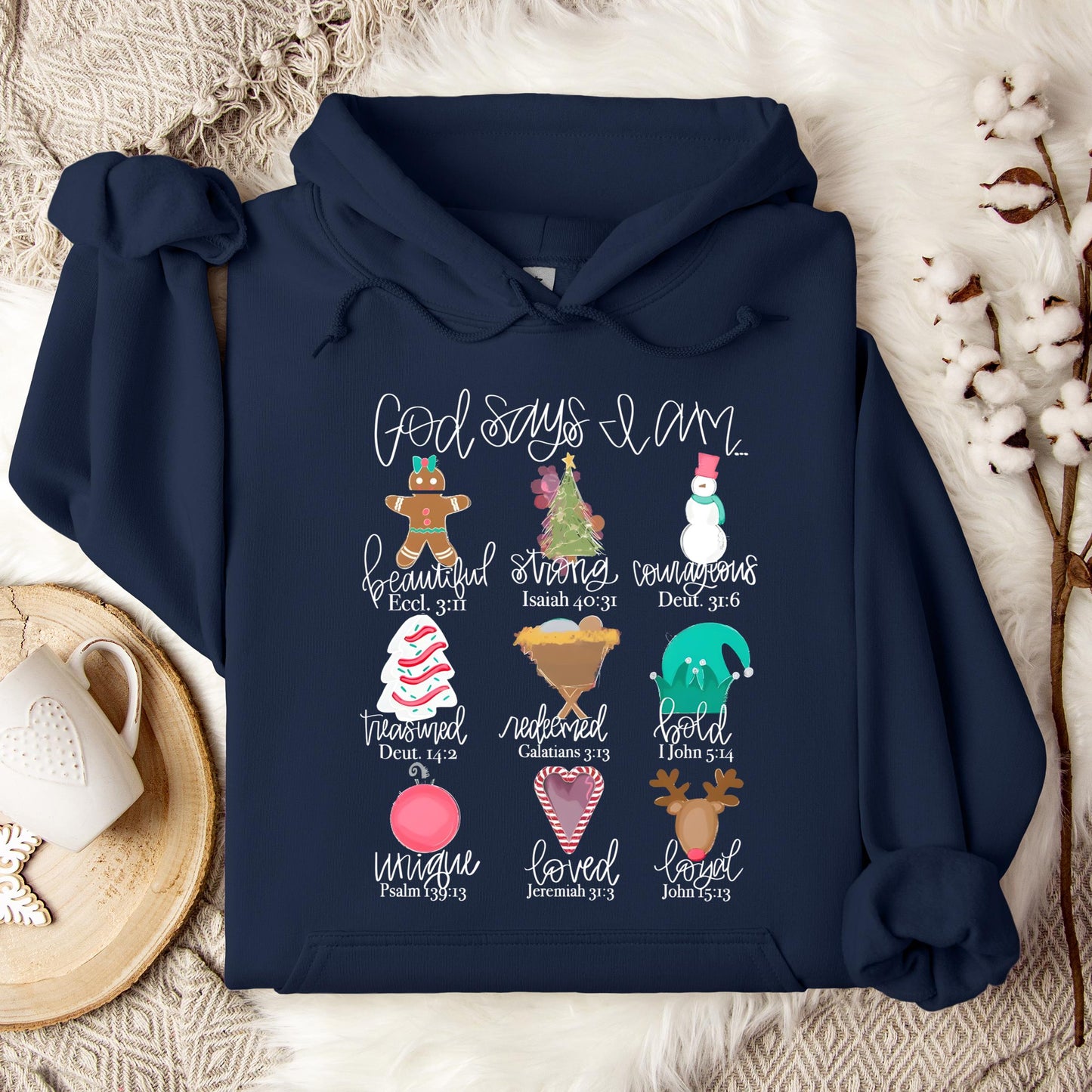 God Says I Am Christmas 02 Hoodie
