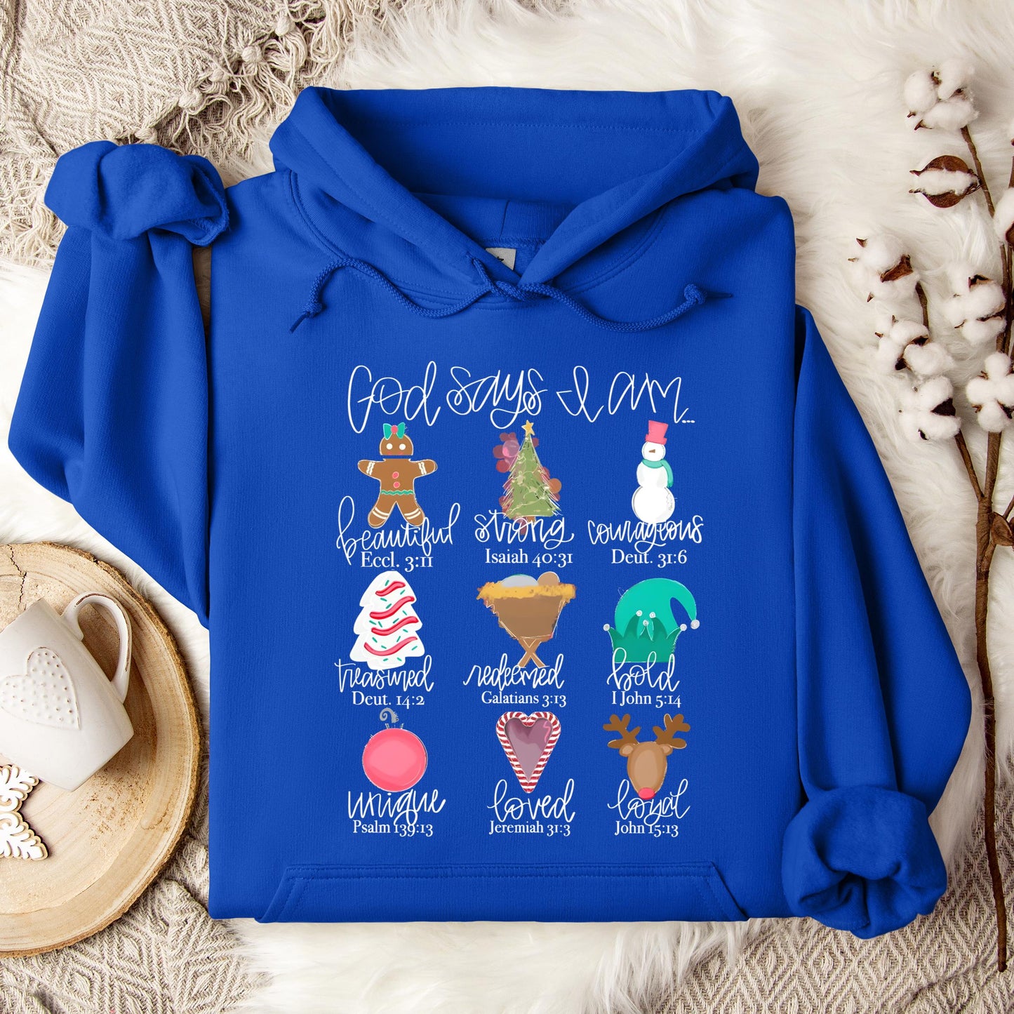 God Says I Am Christmas 02 Hoodie