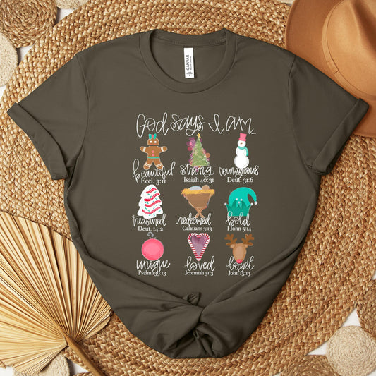 God Says I Am Christmas 02 Premium T-shirt