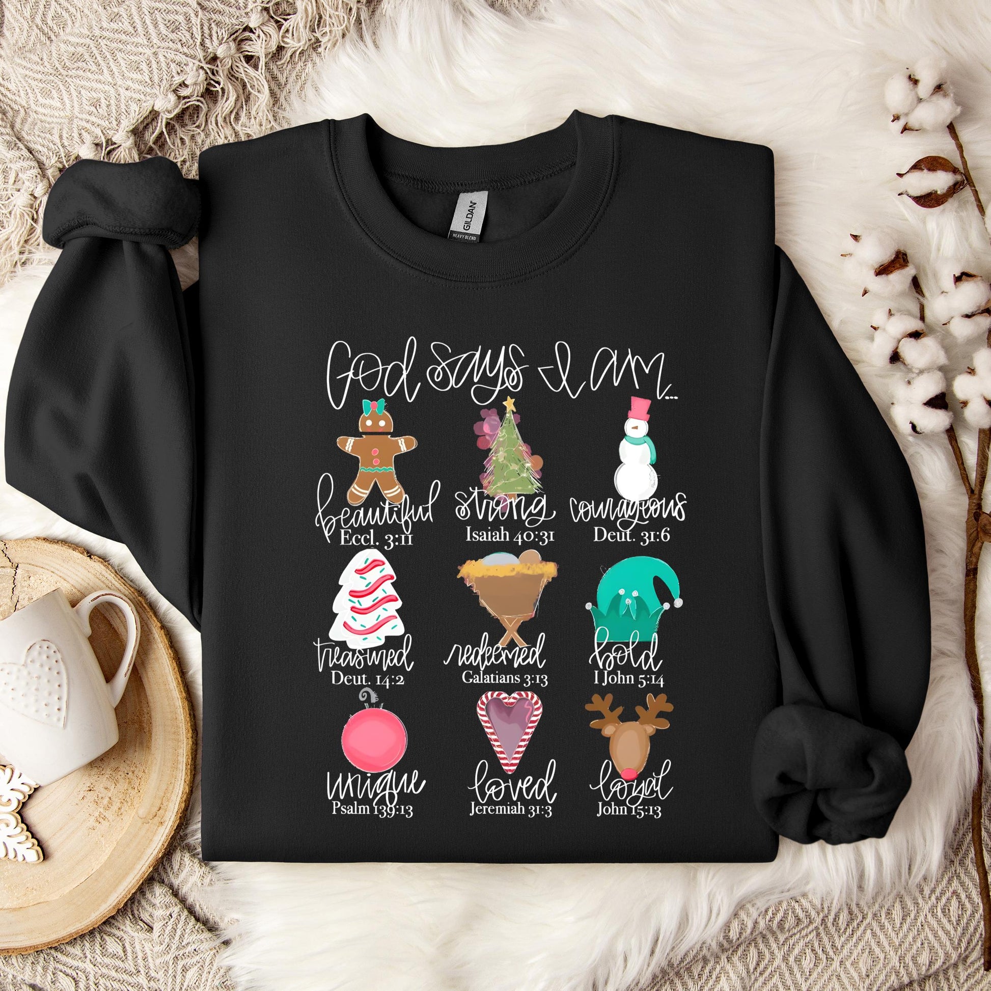 God Says I Am Christmas 02 Sweatshirt