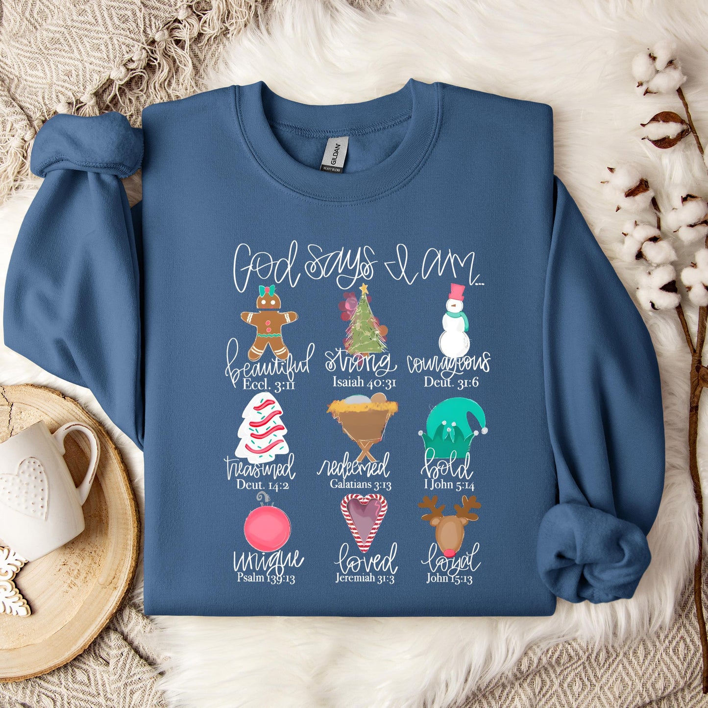 God Says I Am Christmas 02 Sweatshirt