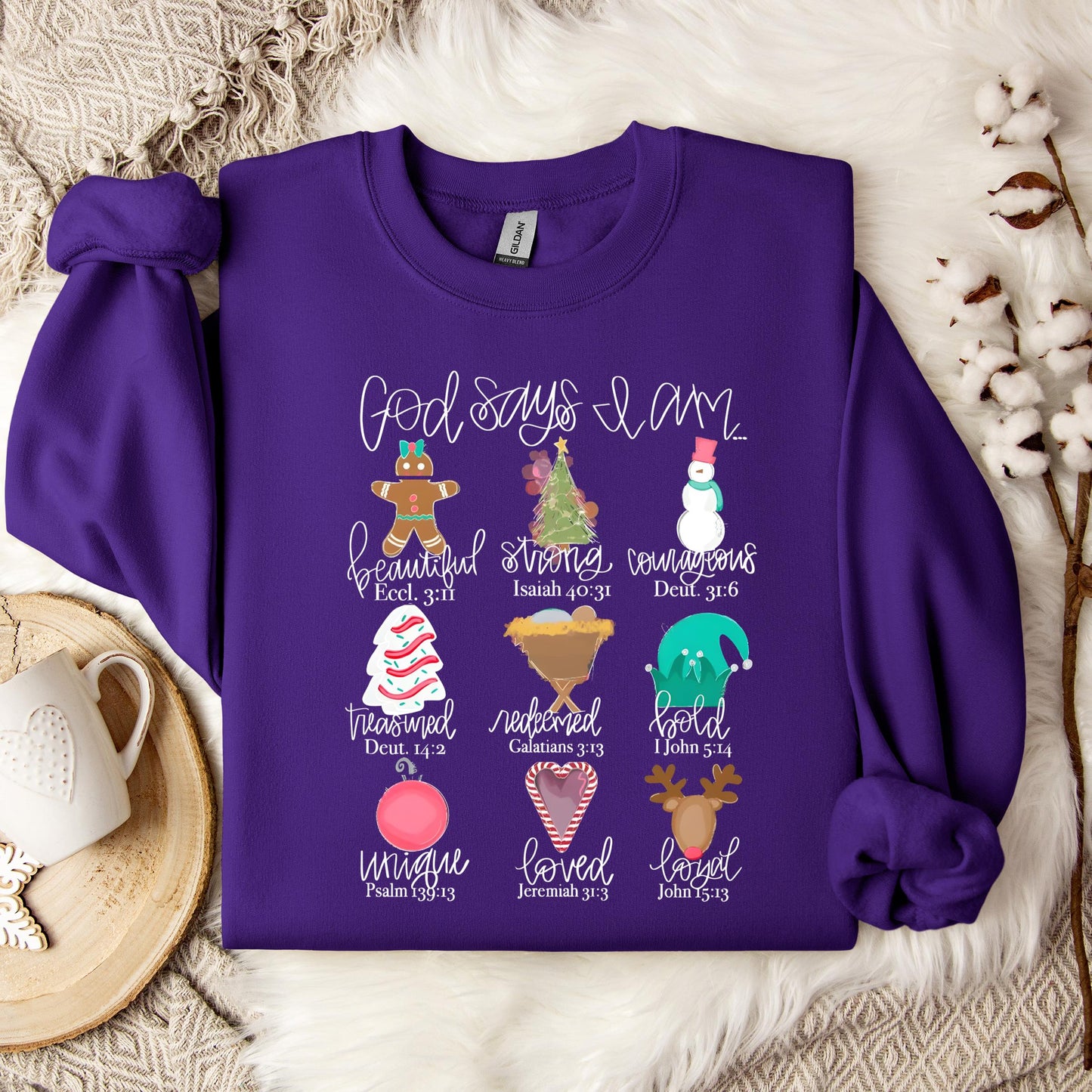 God Says I Am Christmas 02 Sweatshirt