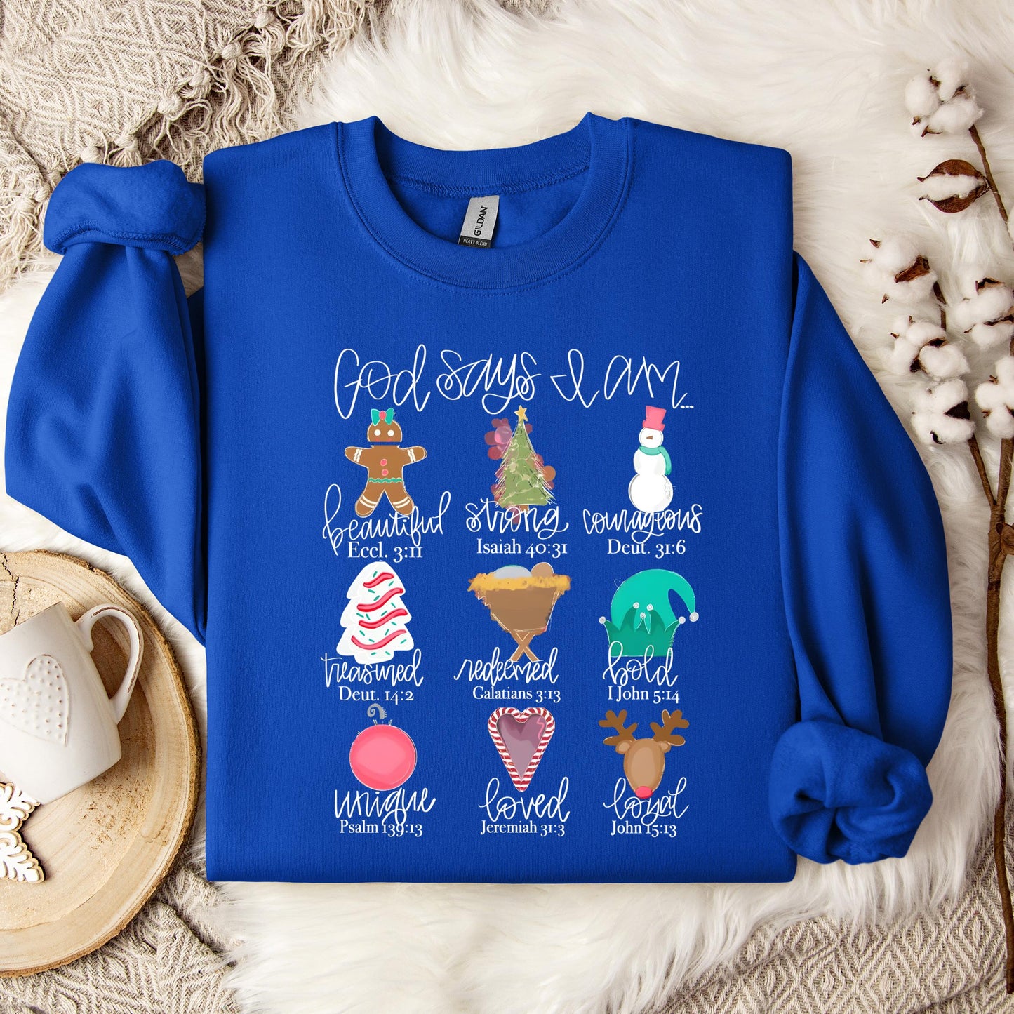 God Says I Am Christmas 02 Sweatshirt
