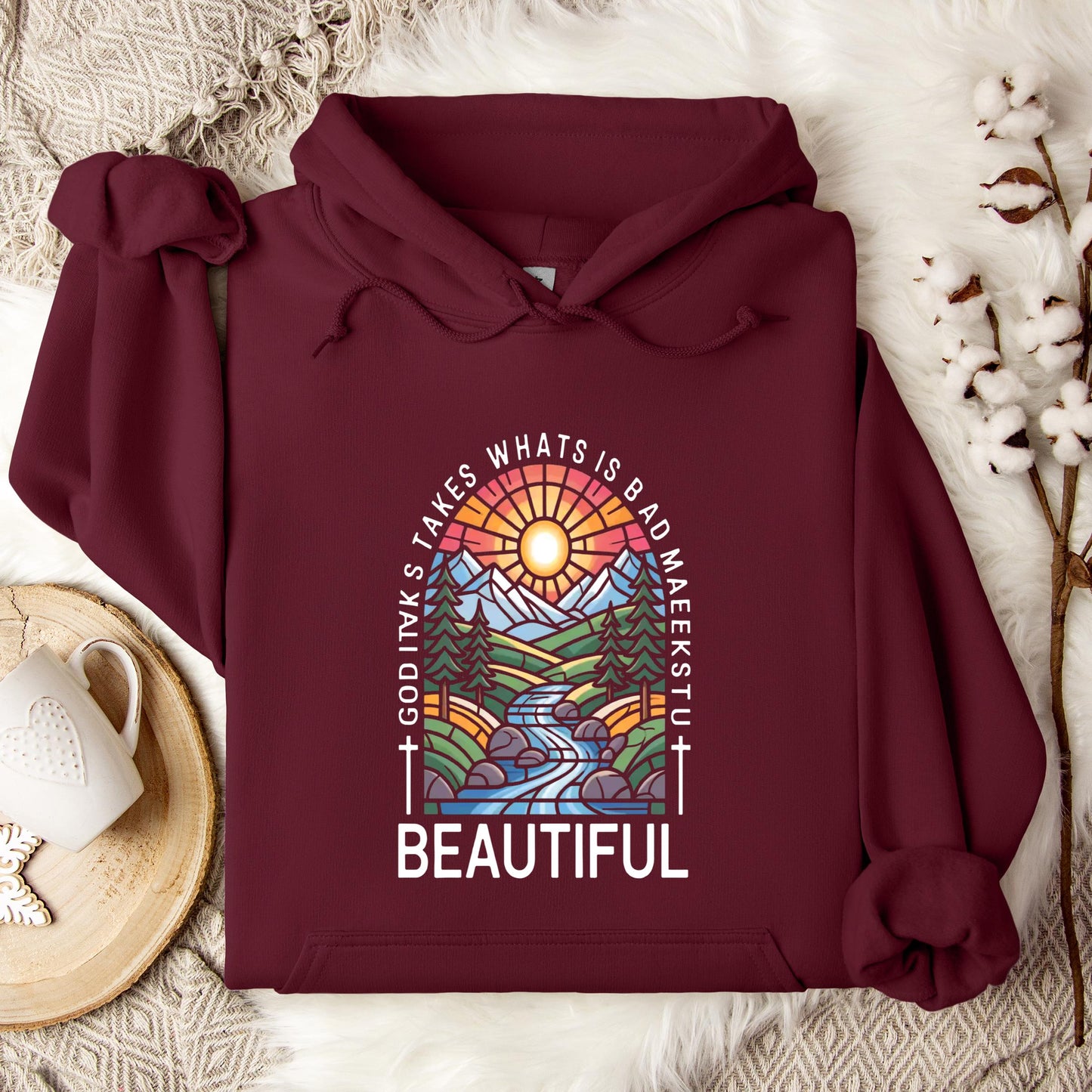 God Takes What Is Broken Makes It Beautiful 01 Hoodie