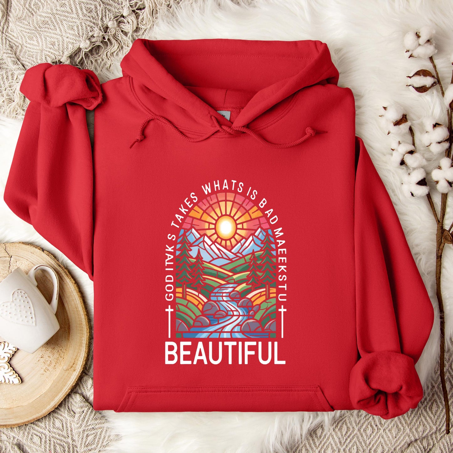 God Takes What Is Broken Makes It Beautiful 01 Hoodie