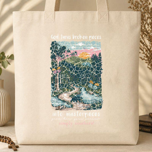 God Turns Broken Pieces Into Masterpieces 07 Tote Bag