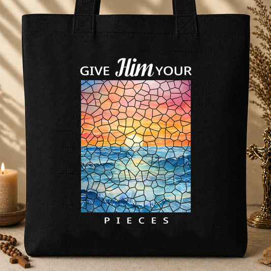 God Turns Broken Pieces Into Masterpieces 09 Tote Bag