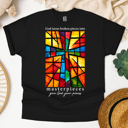 God Turns Broken Pieces Into Masterpieces Give God Your Pieces 01