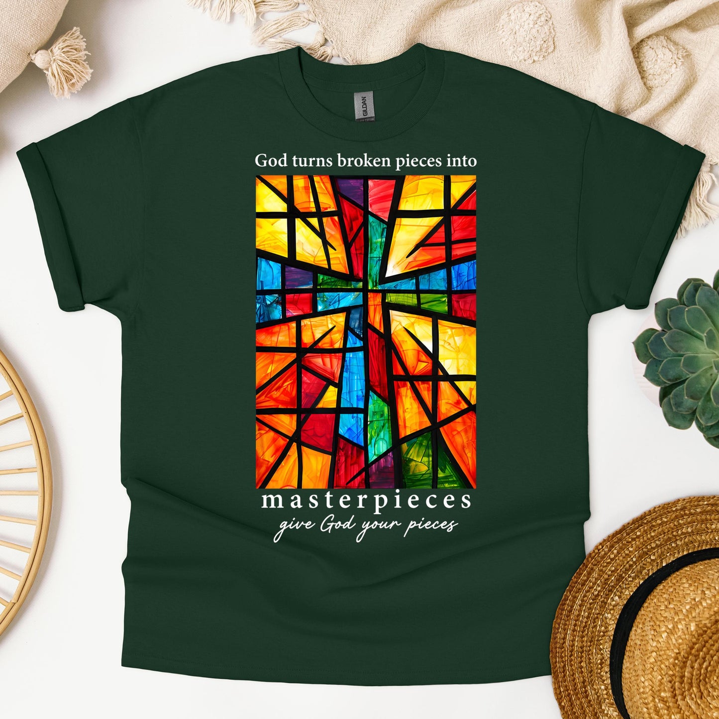 God Turns Broken Pieces Into Masterpieces Give God Your Pieces 01